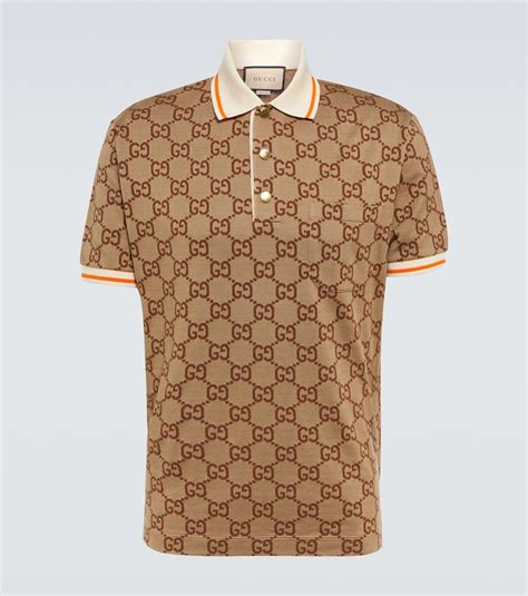 Gucci GG cotton piquet jacquard polo shirt